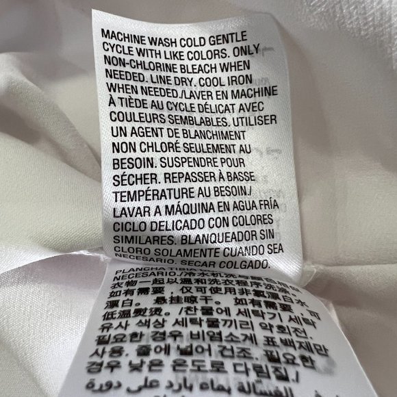 INC International Concepts Size 6 Skinny Leg Flare Ankle Mid Rise White Pants - Picture 13 of 15